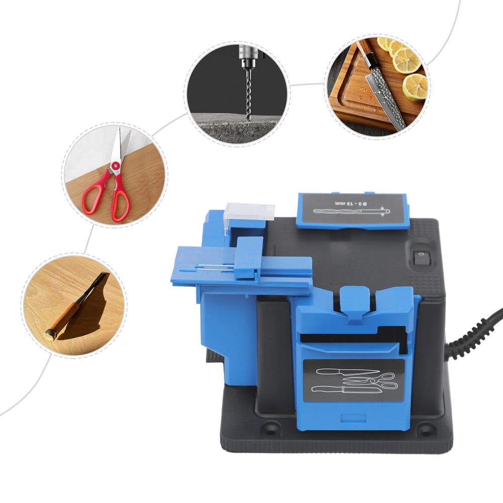 Drill Chisel Electric Knife Sharpener Scissor Sharpening Grinder Machine 3-13mm