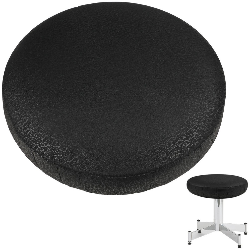 Elastic Band Round Stool Cover Cotton Polyester Fiber Seat Cushion Protector