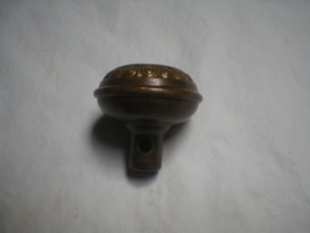 Antique Solid Brass Egg and Dart Doorknob