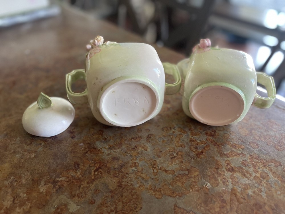 Vintage creamer and sugar set - Erna