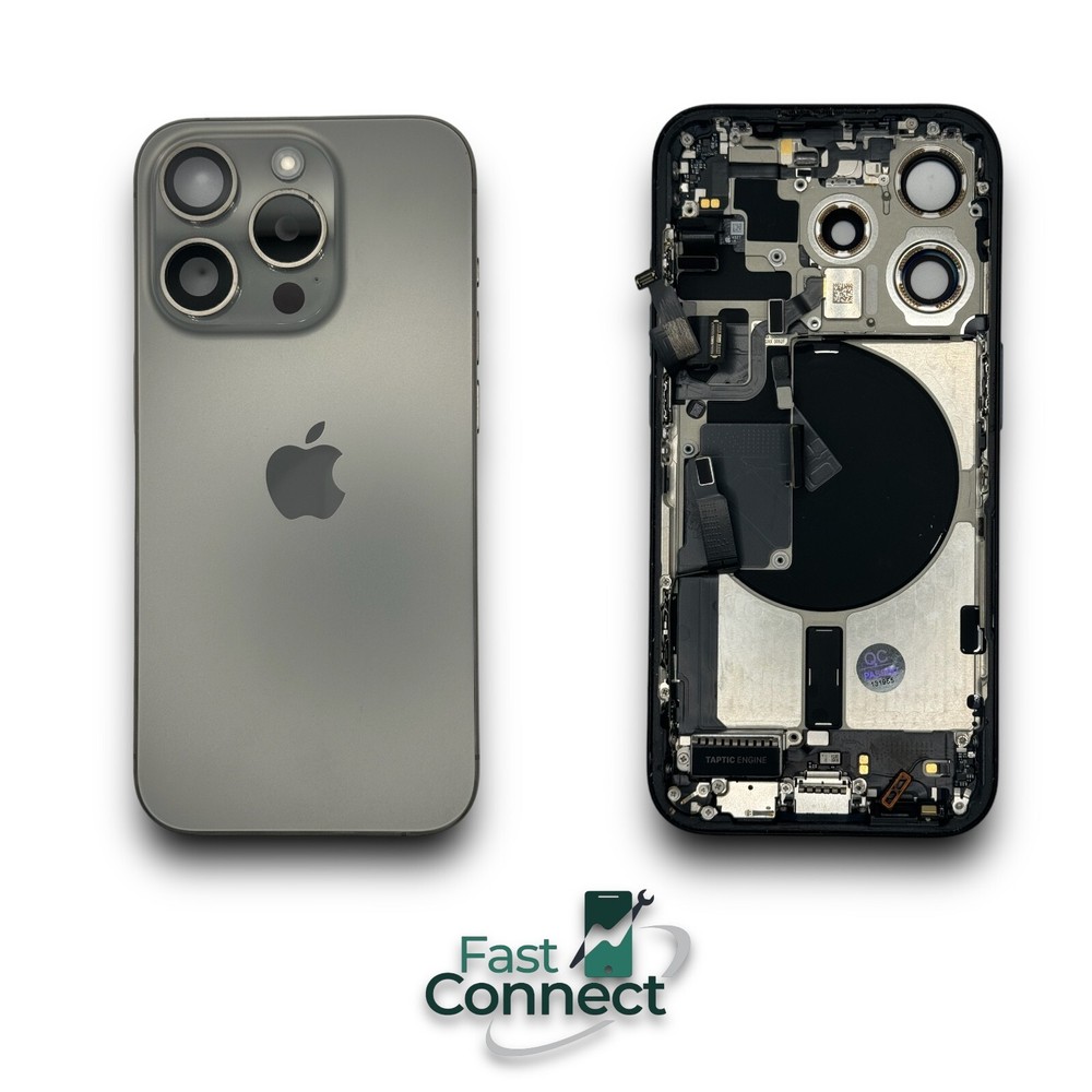 iPhone 15 Pro  Natural Titanium Back Frame Housing OEM Replacement Grade A