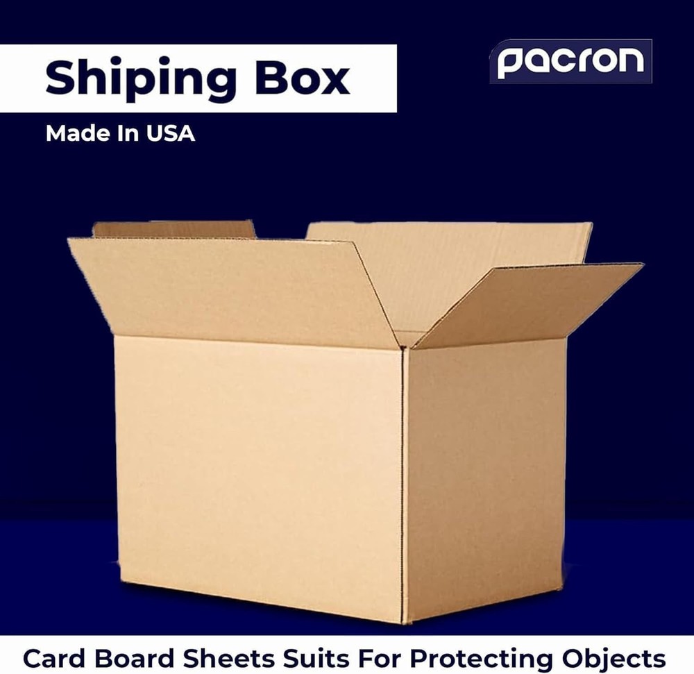 Sturdy Cardboard Moving Boxes – Durable Packing & Shipping Storage Boxes, Medium