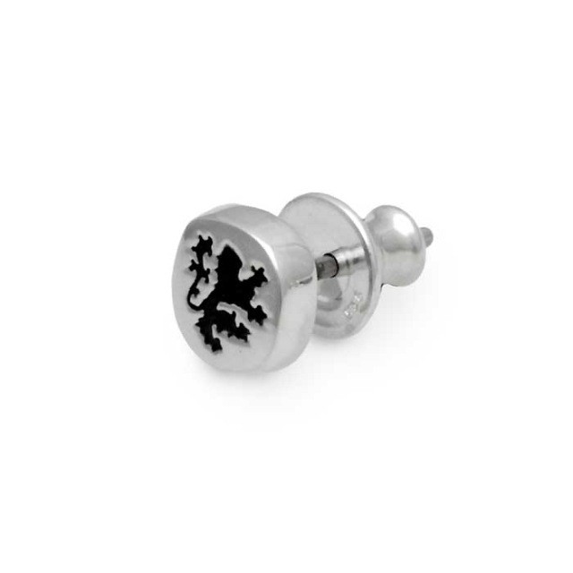 Dr MONROE Lion Stud Earring (Single) Sterling Silver