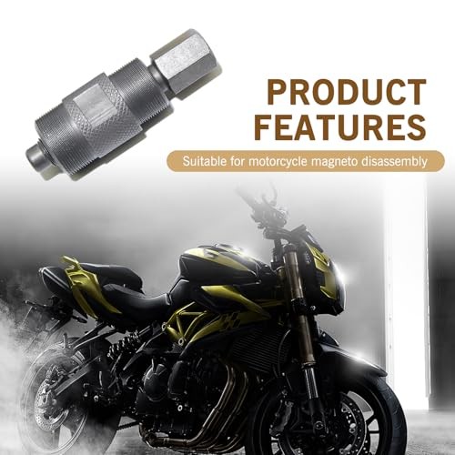 Flywheel Puller, Rotating Thread-on Rust-proof Stator Removal Tool, Motorcycle