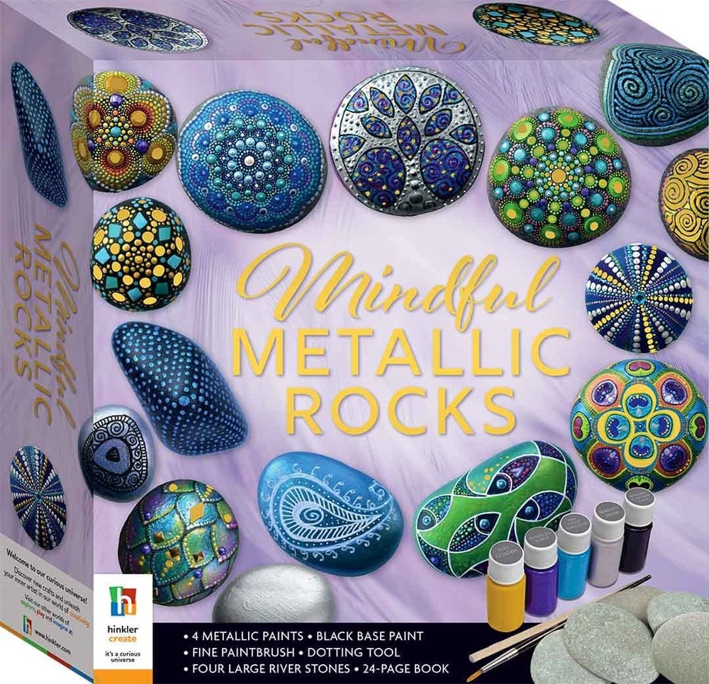 (3pack) Mindful Metallic Rocks