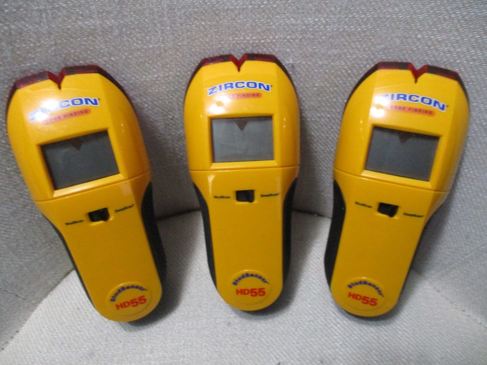 3 Zircon Stud Sensor Edge Finding HD55 Stud Scan & Deep Scan Preowned Tested