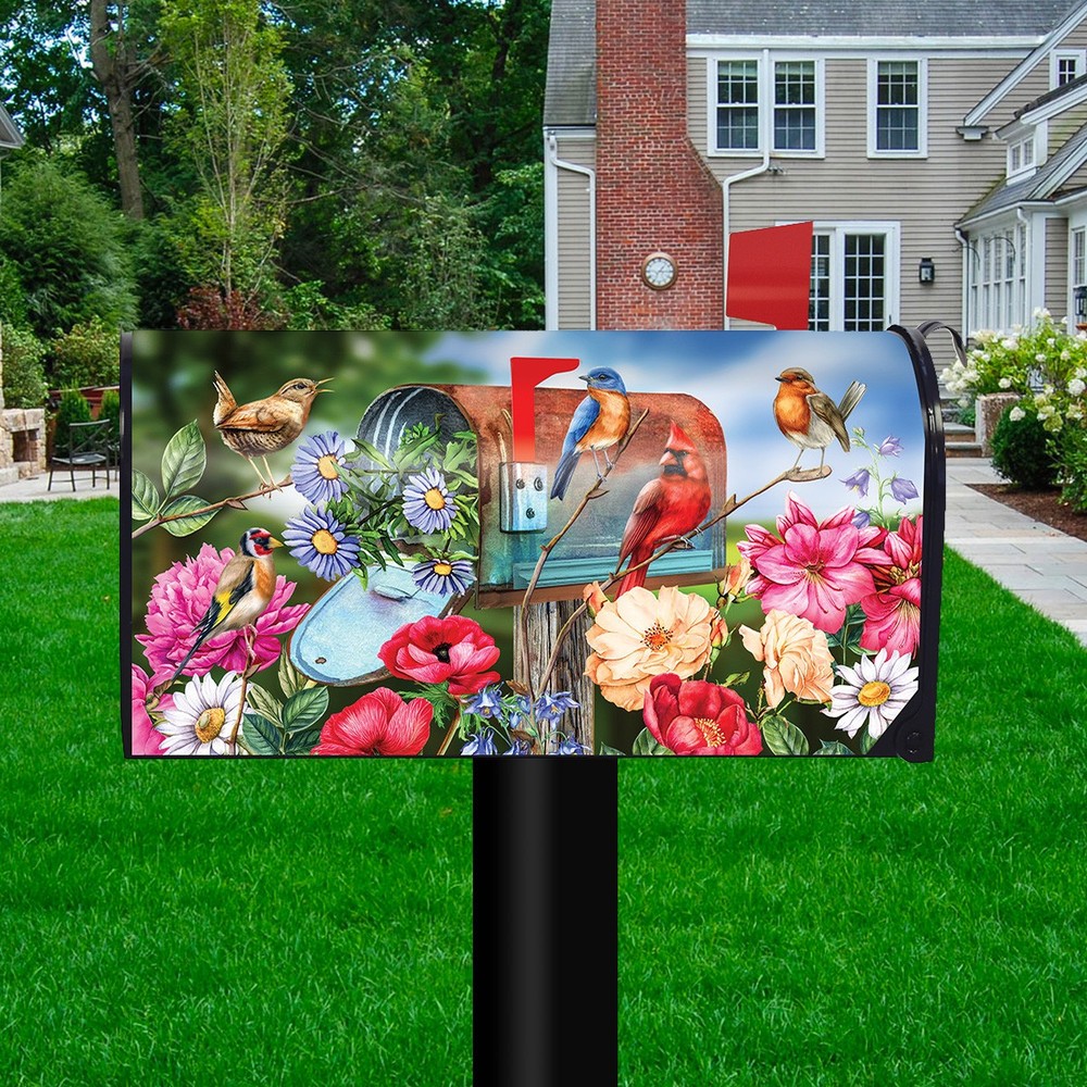 Briarwood Lane Birds & Mailbox Spring Mailbox Cover - Standard Size