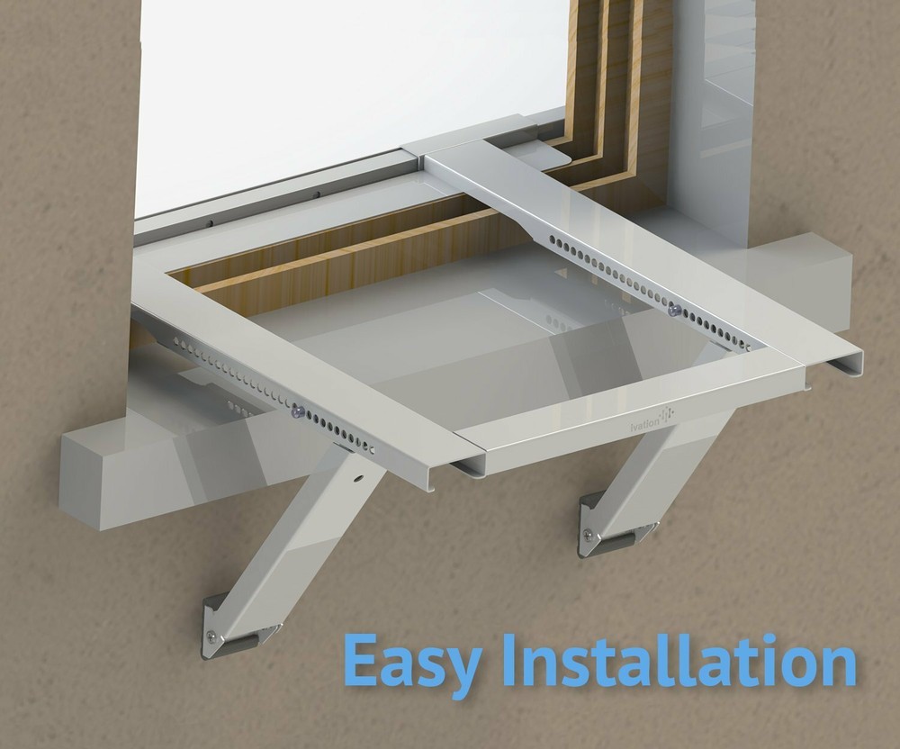 Universal Window Air Conditioner Mounting Support Bracket - Heavy Duty - 200 lbs
