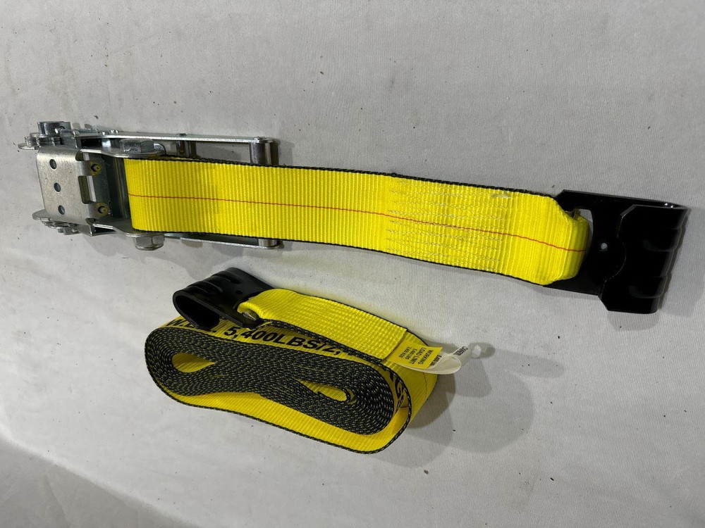 3”X30’ Ratchet Strap with Flat Hook 2 Pack
