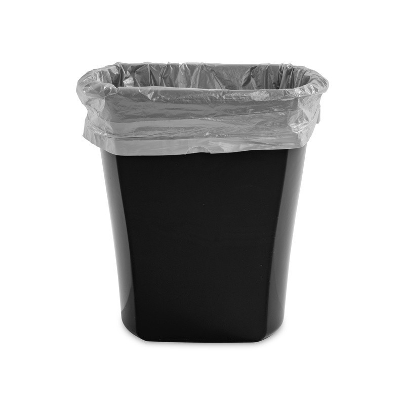 Plastic Trash Can Rectangular Wastebasket Indoor Open Top Handle Home Office New