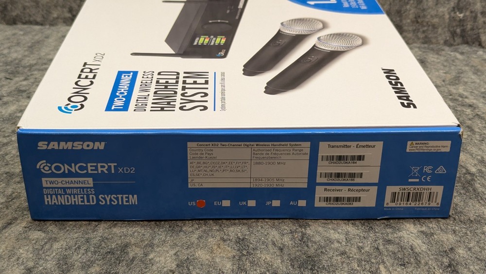 🔥New🔥 Samson Concert XD2 Dual Handheld Digital Wireless Microphone System