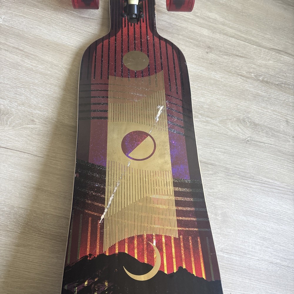 DB Phase 38" Complete Longboard Red and Black With Cloud Ride Wheels