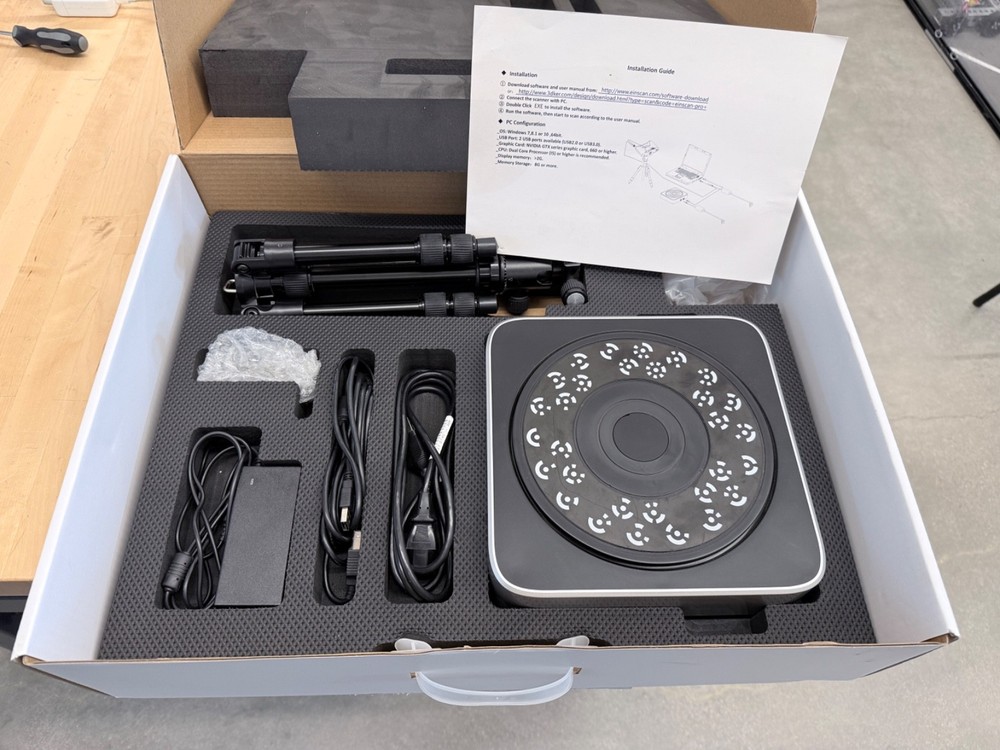 Shining 3D EinScan-Pro+ Color, Turntable, Accessories, Orig. Sofware & License