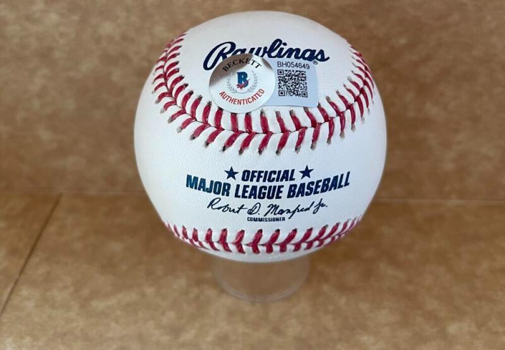 JESUS SANCHEZ MIAMI MARLINS SIGNED AUTO M.L. BASEBALL BECKETT AUTH