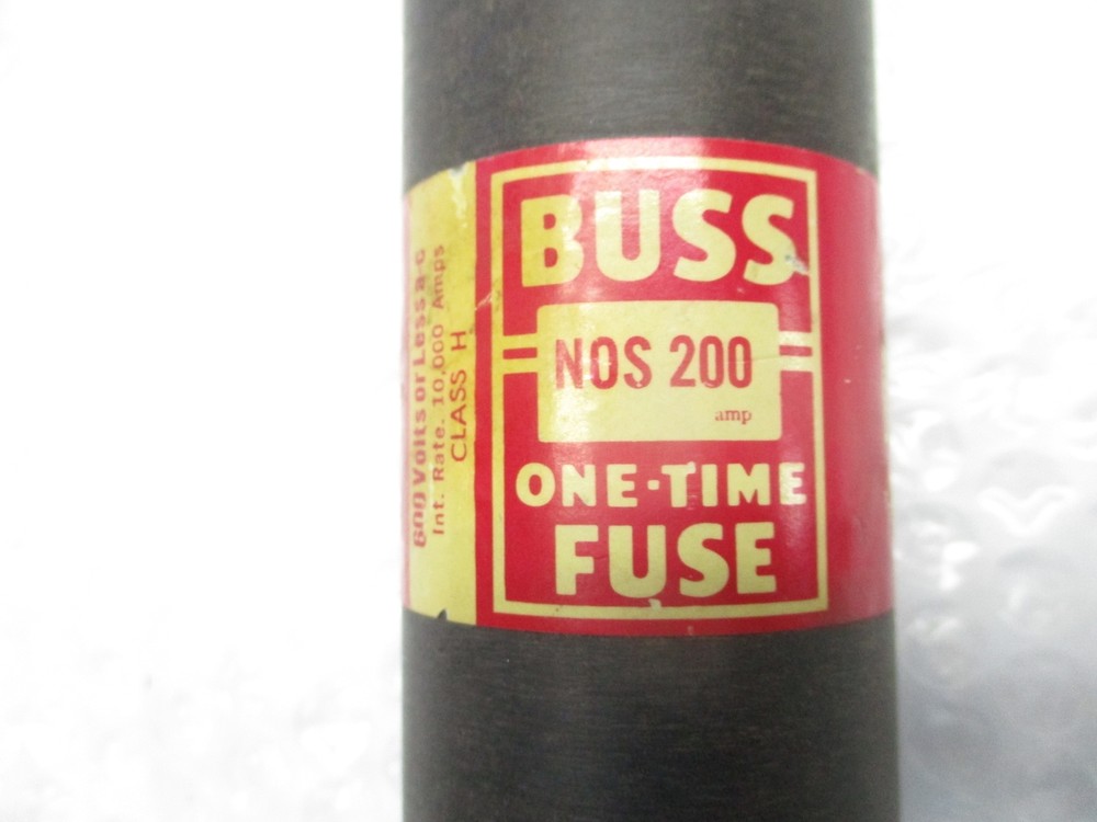BUSSMANN NOS-200 FUSE NSNP.