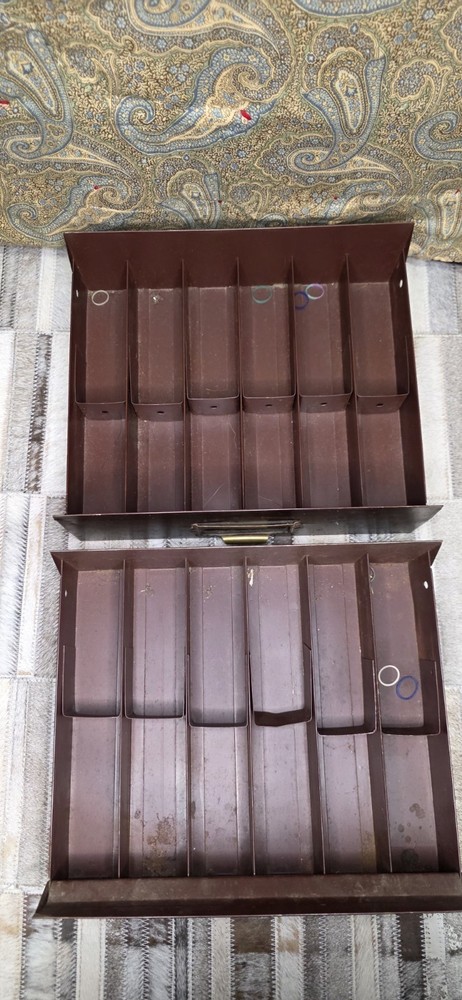 C &E Watchmakers 2 Drawer Cabinet Vintage. Nice Condition.