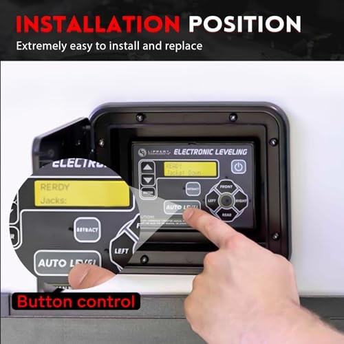 421484 RV Leveling Touchpad Control Panel with Auto-Leveling Button,