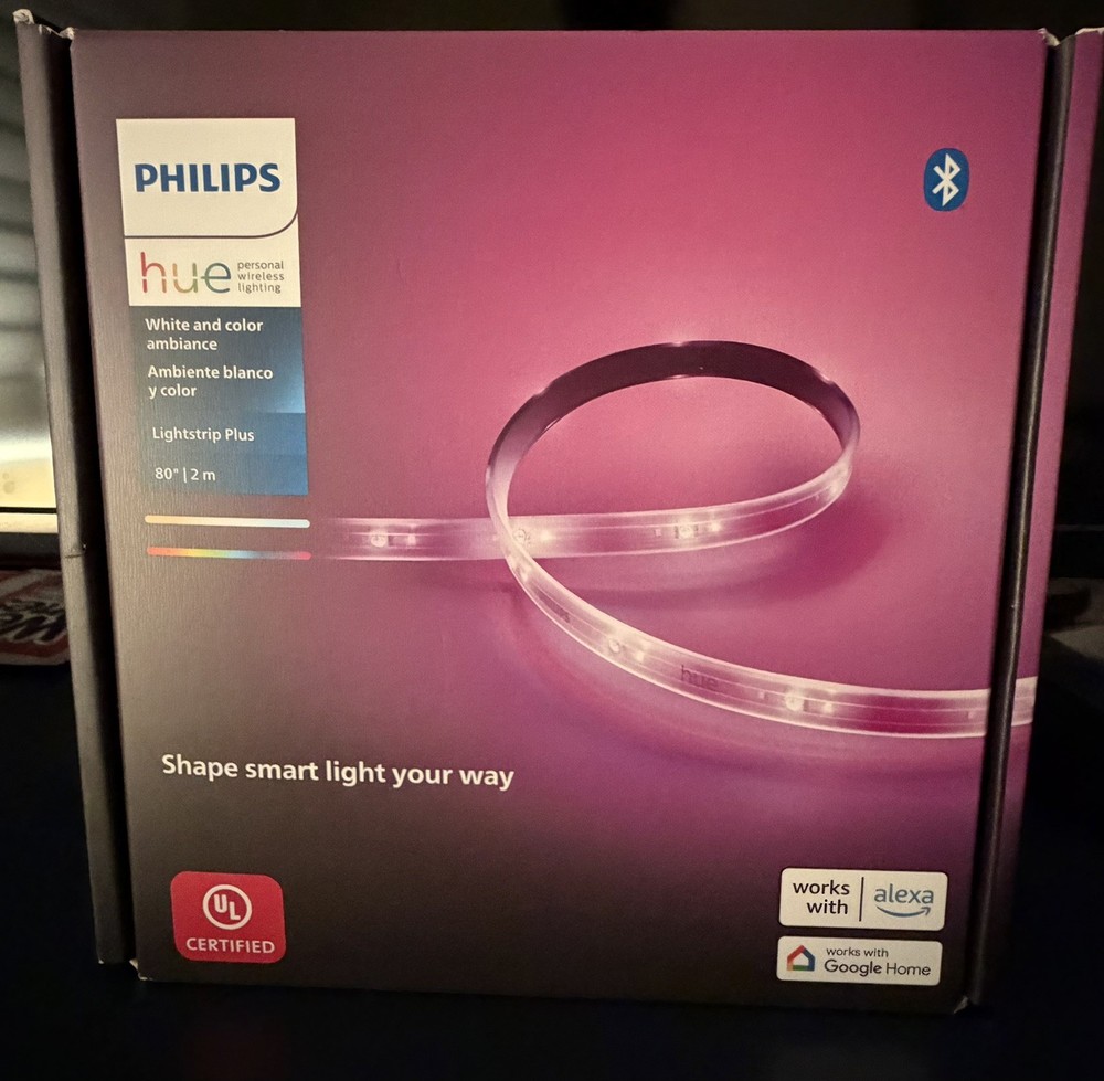 Sealed: Philips Hue Bluetooth Smart Lightstrip Plus 2m/6ft Base Kit