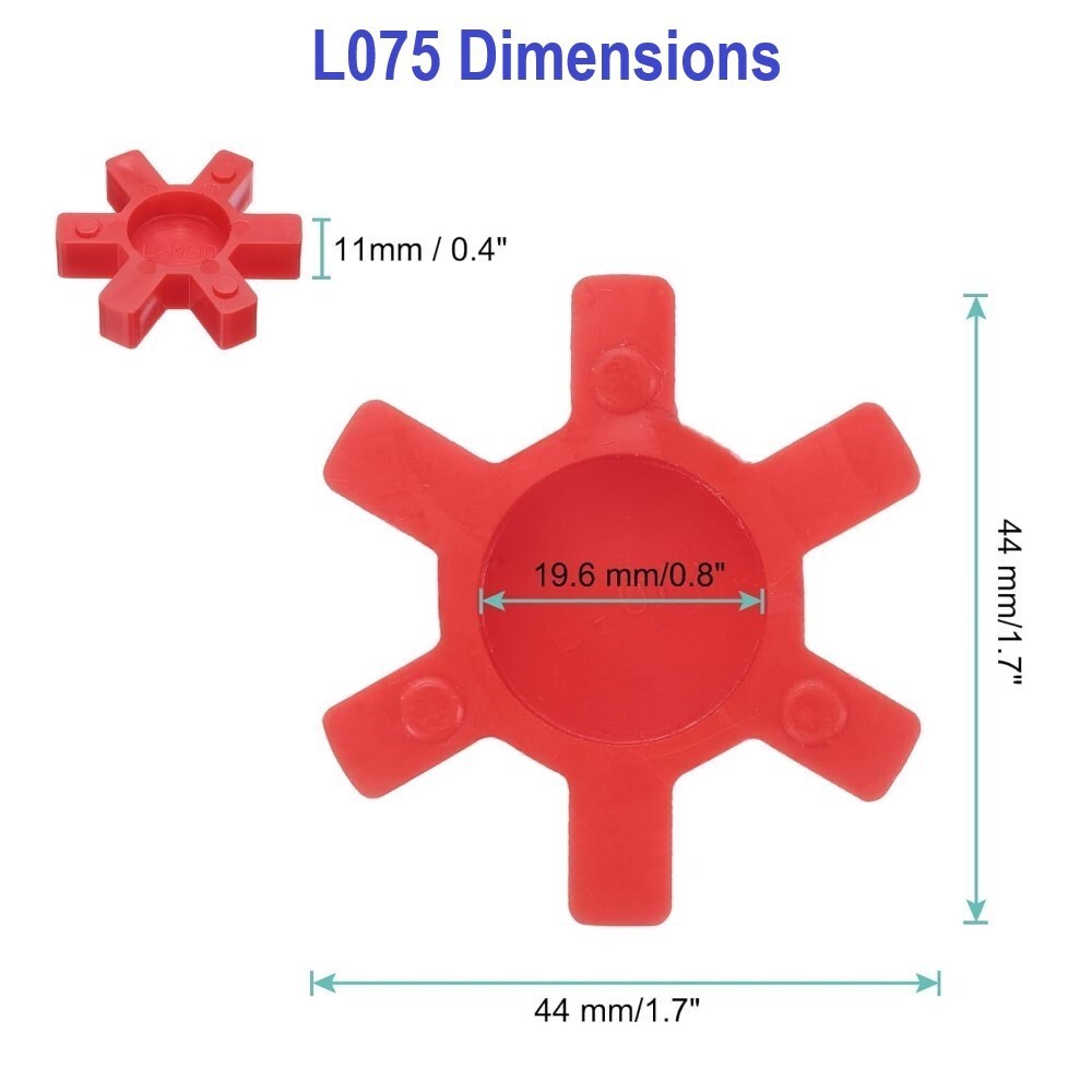 2-PACK! IPM PREMIUM L075 URETHANE Lovejoy Type Jaw Coupling Insert Spider Solid