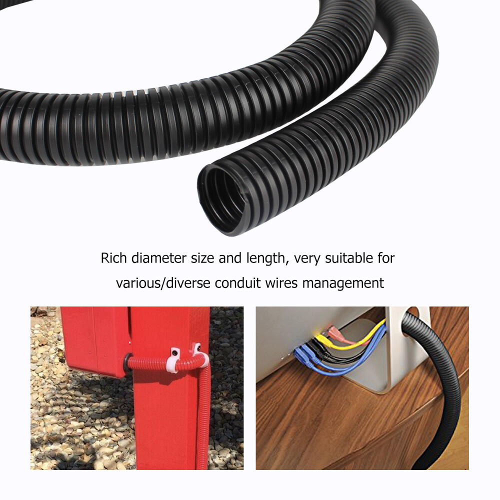 Durable Wire Loom Electrical Split Cables Tube Protection Various Sizes Lot