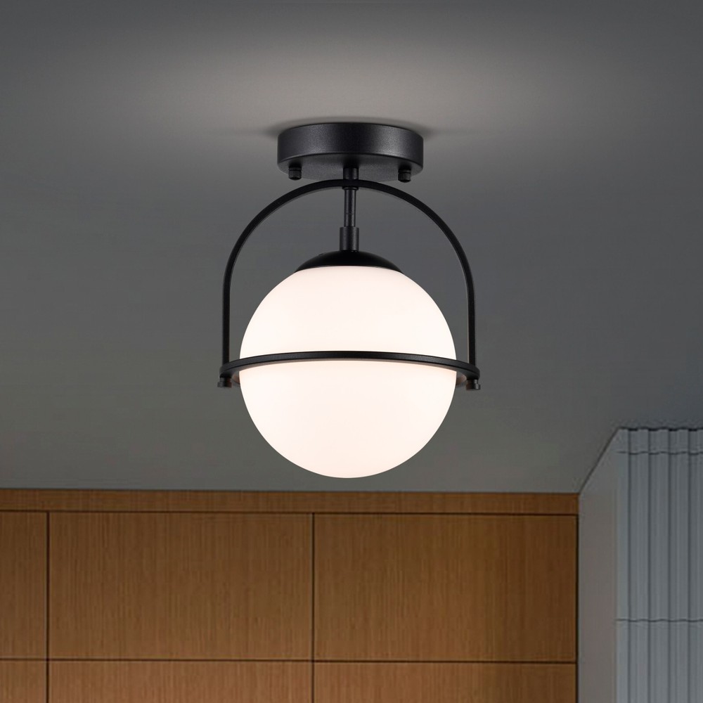 Mid Century Modern globe ceiling light Semi Flush Mount Ceiling Light Fixture