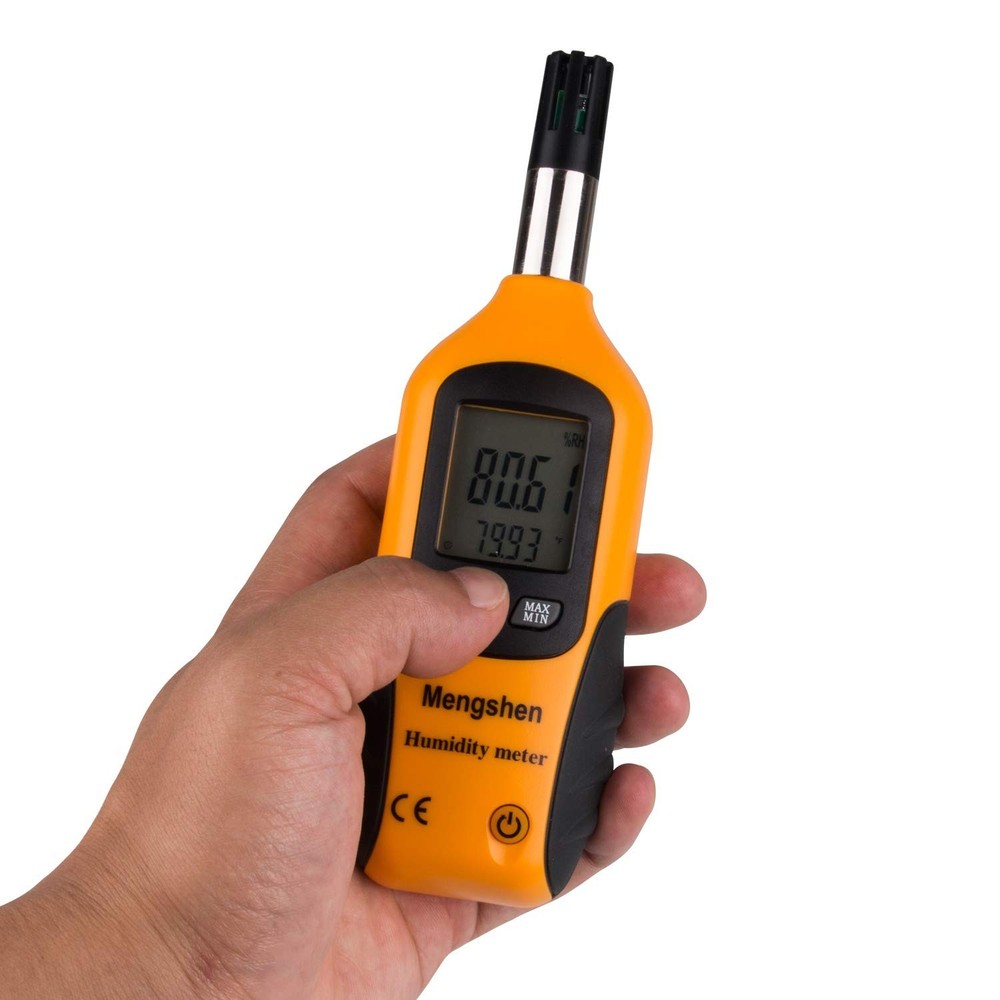 New Handheld Digital Psychrometer - Orange