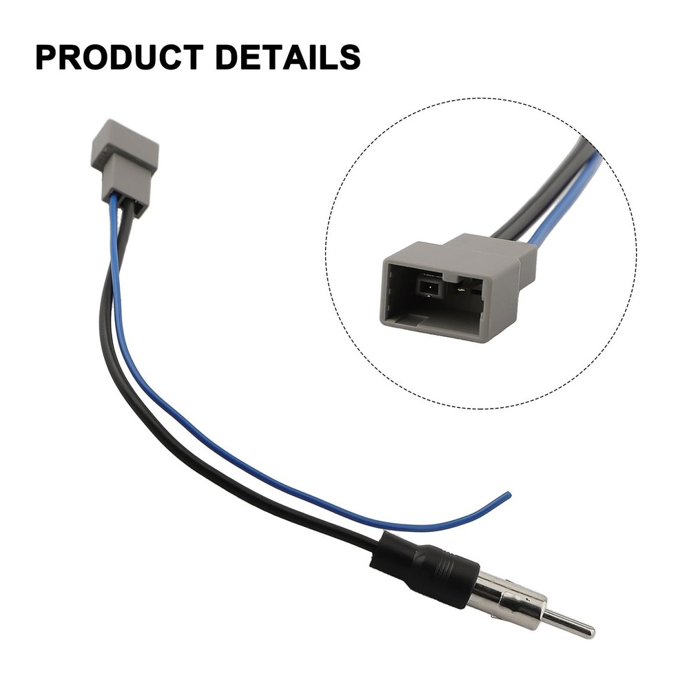 AM FM Antenna Cable Adapter for For Mazda Quick Install ABS Material
