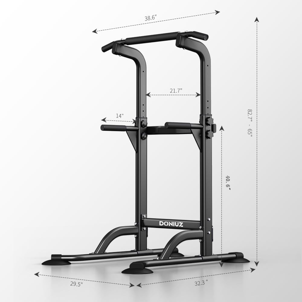 Power Tower Pull up Bar and Dip Station, Multi-Function Home Gym, Strength Train