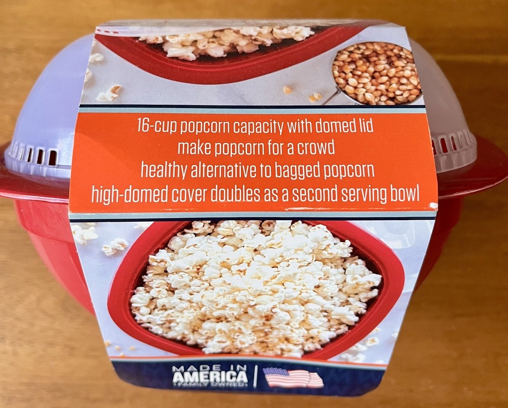 Nordic Ware Microwave Pro Pop Popcorn Maker (New)