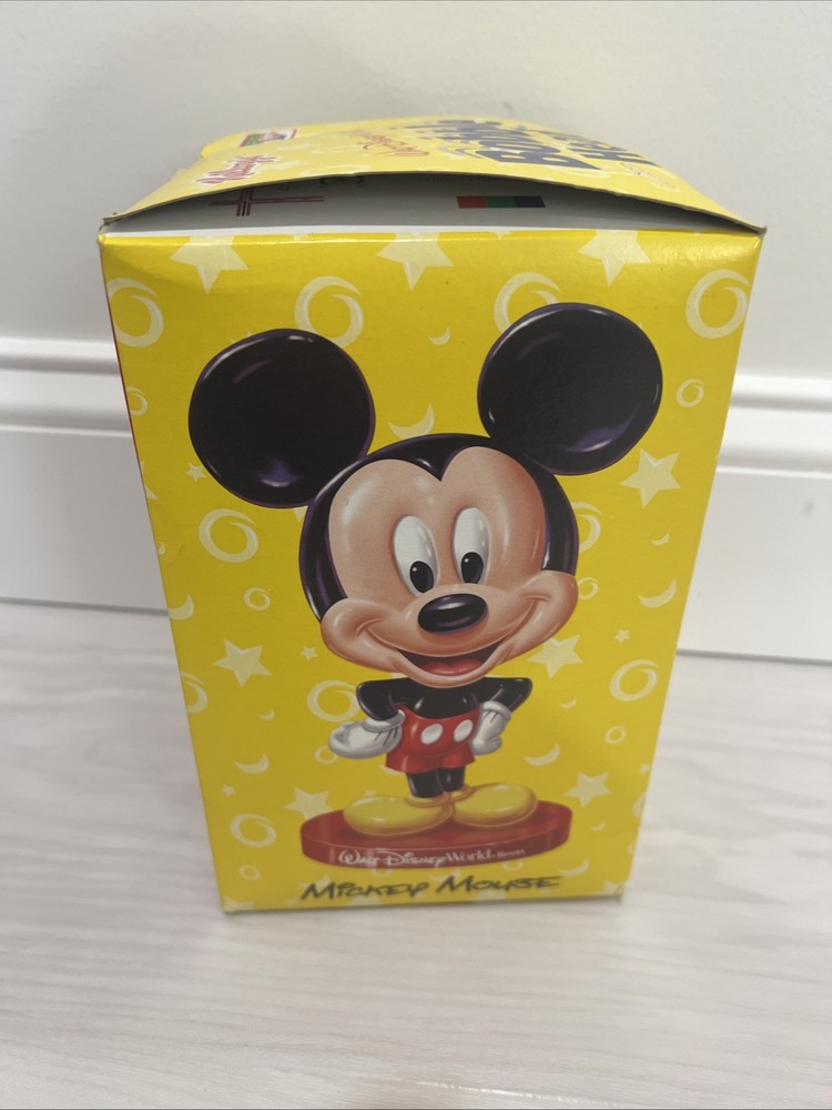 2002 Kellog Disney World Mickey Mouse Bobble Head UNOPENED BOX - NEVER TOUCHED