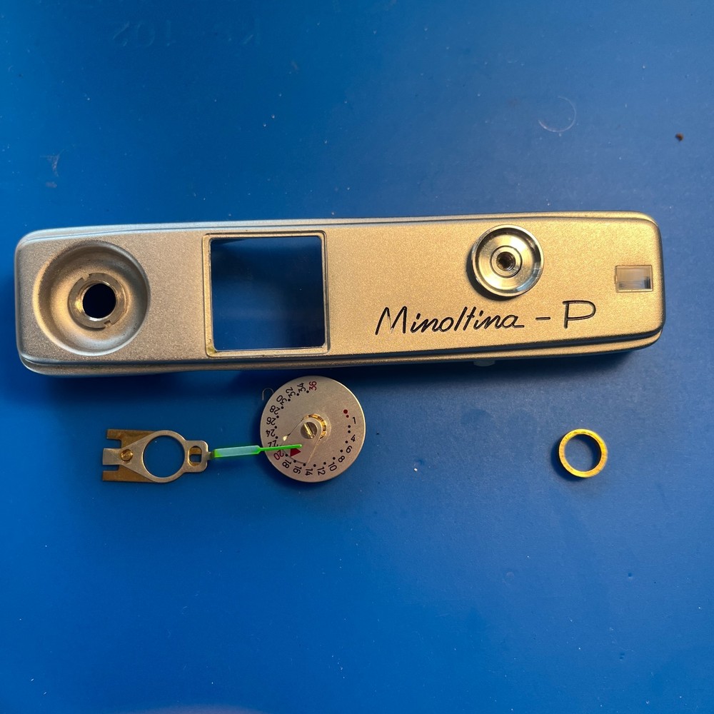 Minolta Minoltina-P Top Plate Shutter Button Counter Dial & Hardware Kit Bundle