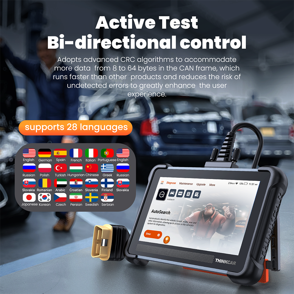 THINKSCAN 672 689 Bidirectional OBD2 Scanner All System Diagnostic Coding Tool