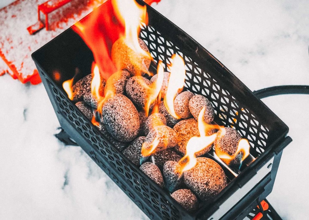 Ignik FireCan Fire Rocks Propane Pit Lava Stones