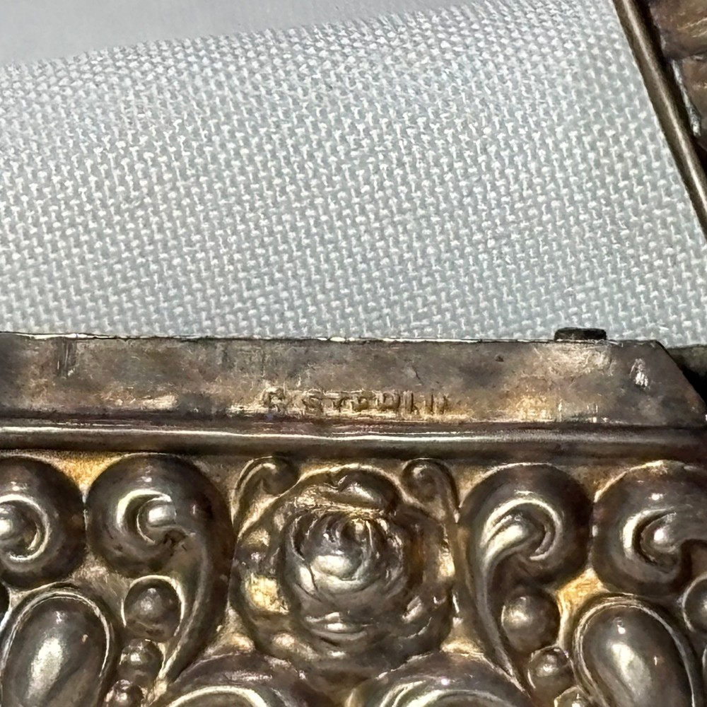 Antique Sterling Silver Match Safe 16 Gram Vesta Striker Bottom