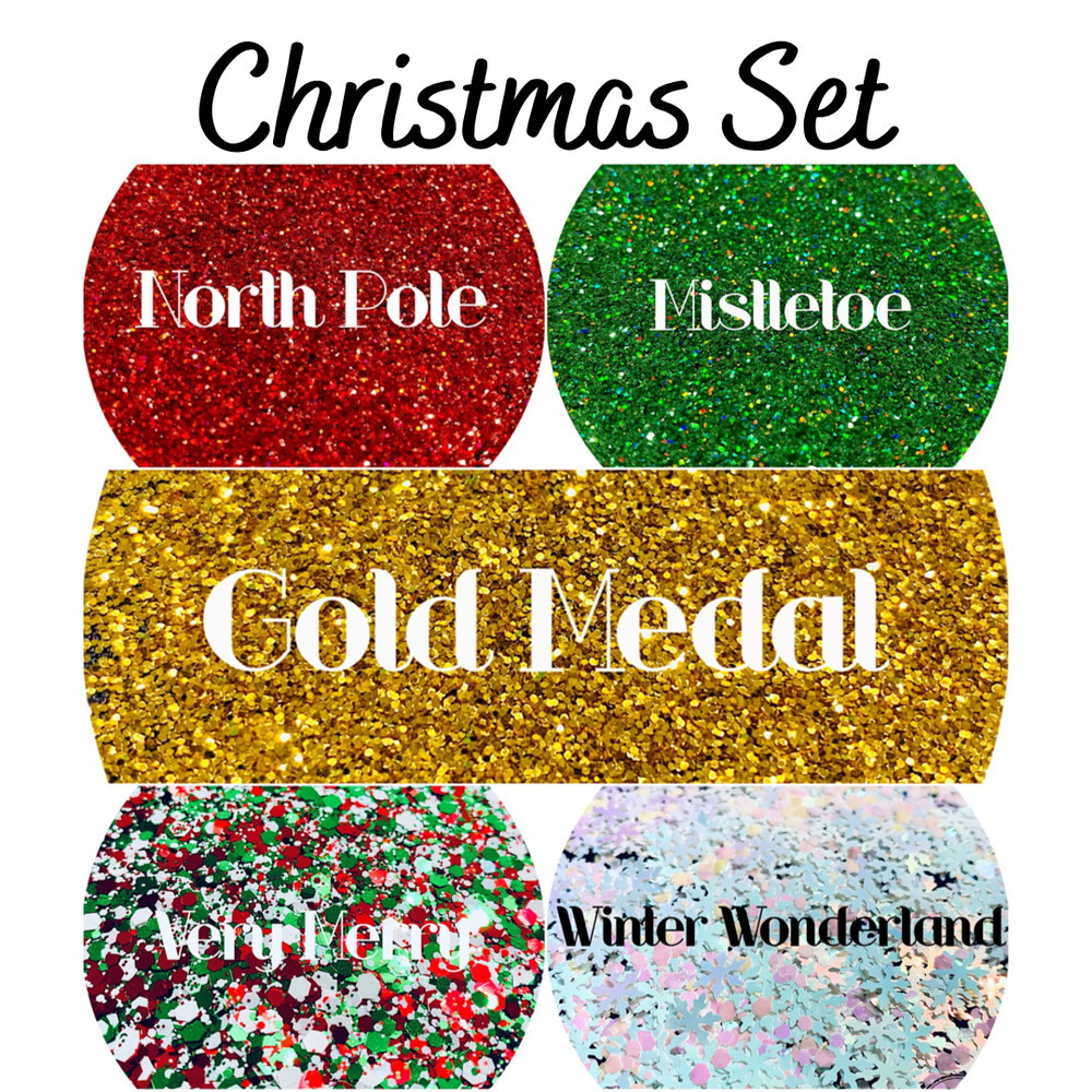 Premium Polyester Glitter Set - Christmas Set