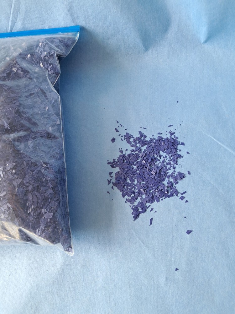 5 Lbs Blue Vinyl Chips/Flakes for Epoxy Floor Coatings & craft projects