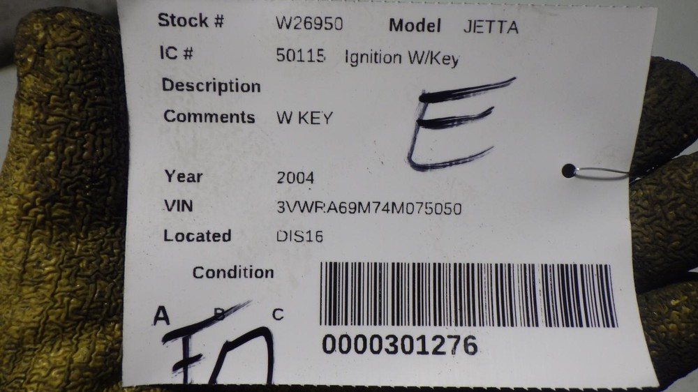 04 VOLKSWAGEN JETTA Ignition W/Key