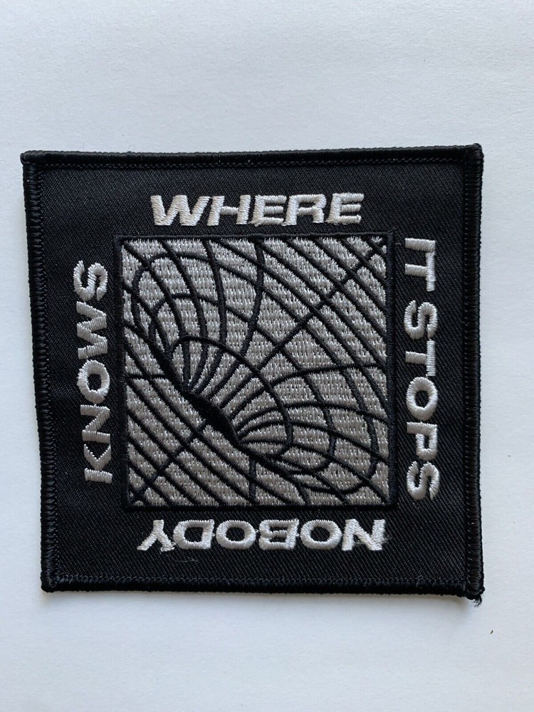 Where It Stops Nobody Knows! Punk Emo Trippy 3.5” Question Everything Patch