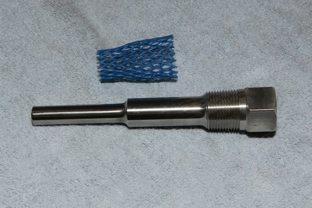 Ashcroft Thermometer Well  / Thermowell  6"   Threaded Step Shank    316ss