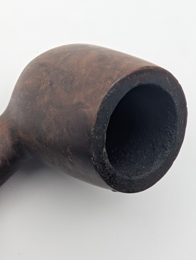 Vintage Golden Leaf Briar Pipe - Billiard Style