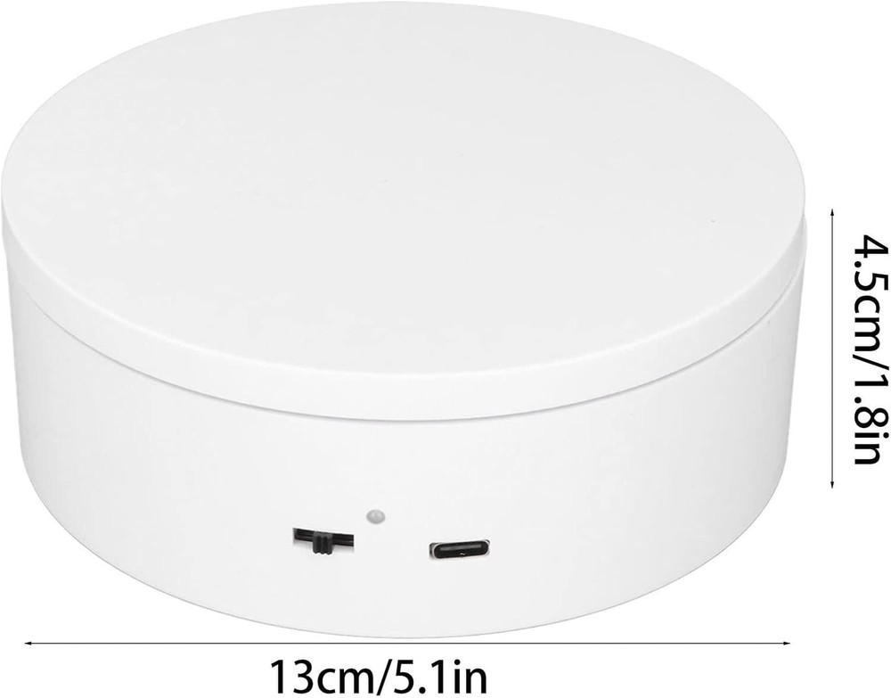 Motorized Rotating Display Stand, 360 Degree Automatic Revolving Platform, Turnt