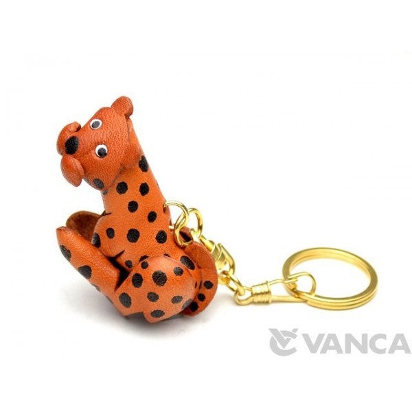 Leopard Leather Keychain(L)