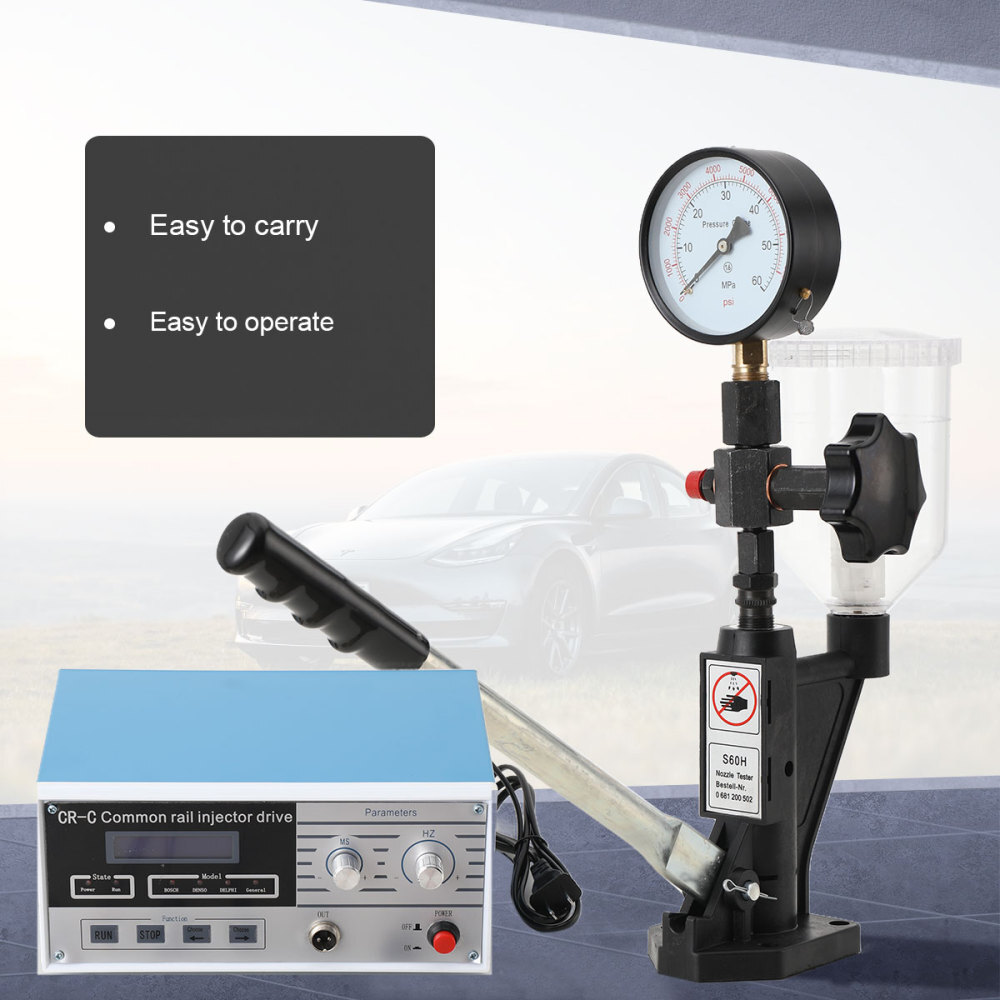 CRC MultiFunction Diesel Common Rail Injector tester + Nozzle FULL SET