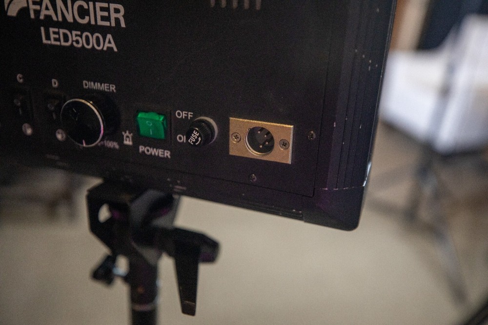 Two LED Light Panel "Fancier" LED500a continuous Light with 4 pin XLR AC Input