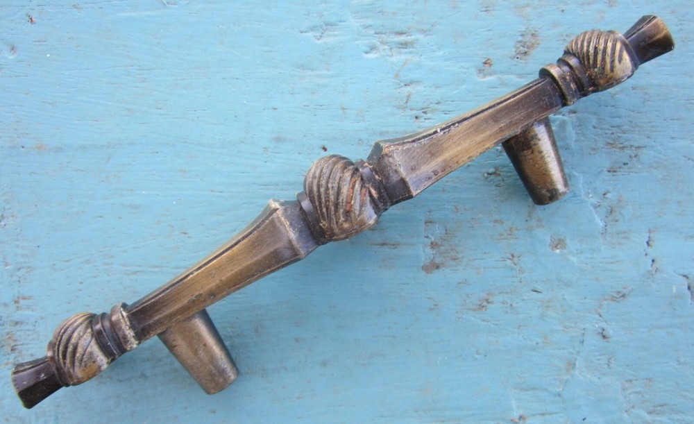 Single Drawer Handle or Cabinet Pull 3" offset 5" L 1970s Replacement (27 Avail)