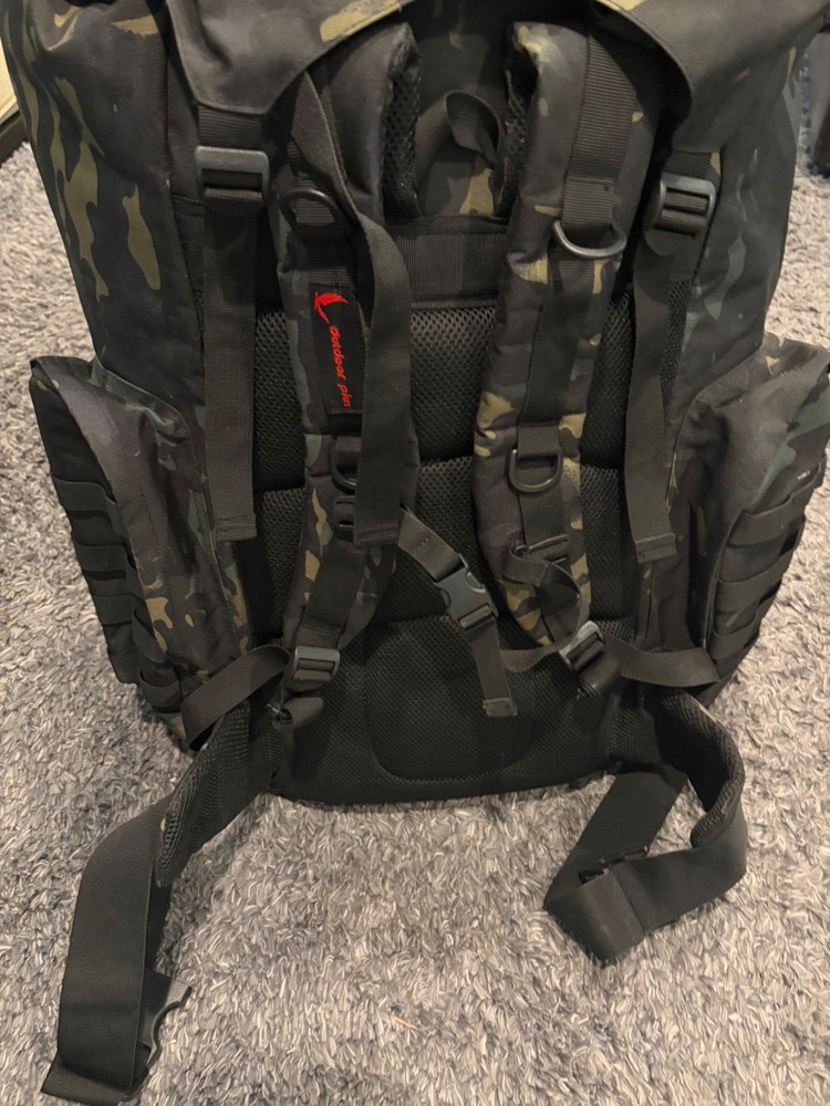 75-85 liters camo backpack, water resistant