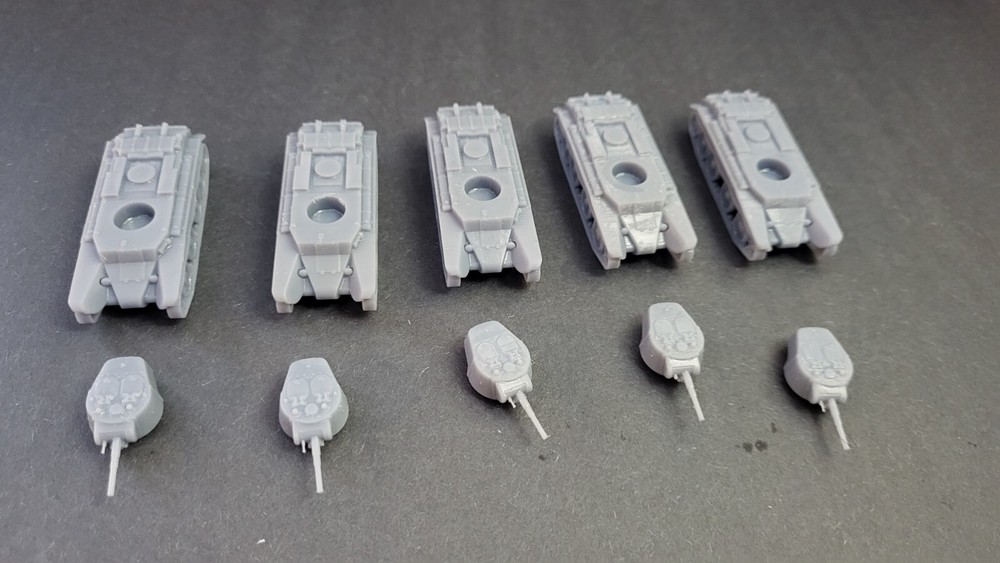 HO Scale Soviet BT-7 tank platoon X5 1/87th Scale