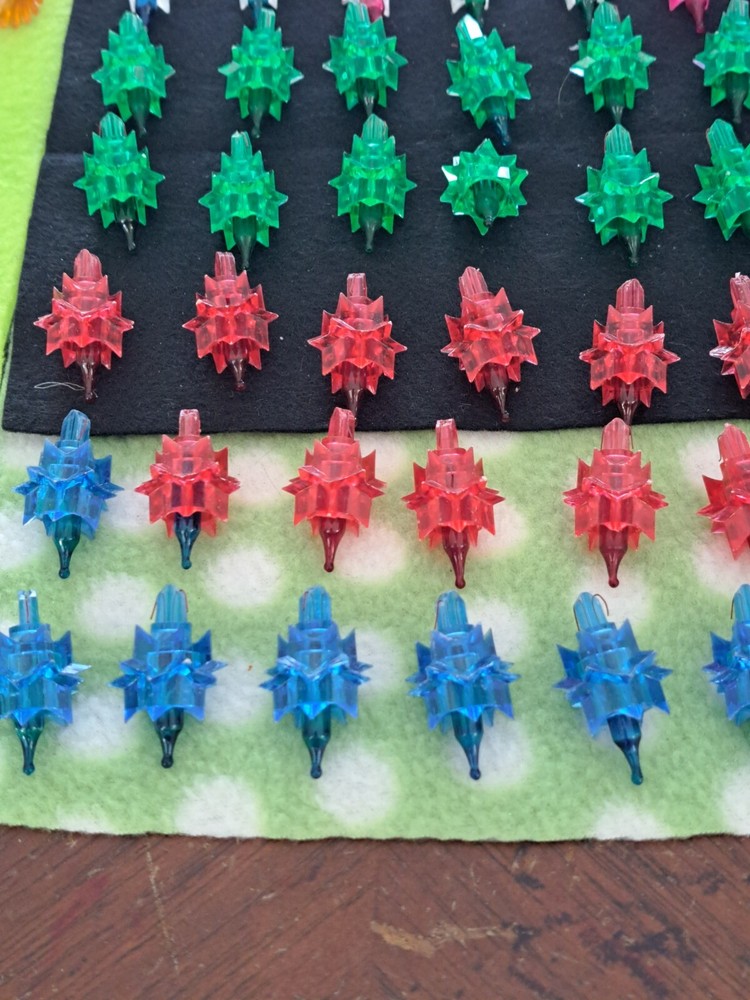 Christmas Multicolor 82 Plastic Atomic Starburst Design Replacement Light Bulbs