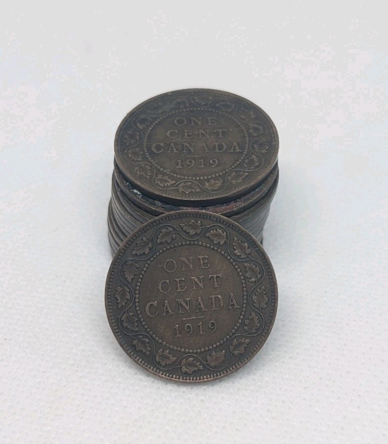 CANADA - 1919 Large Canadian 1 Cent Penny