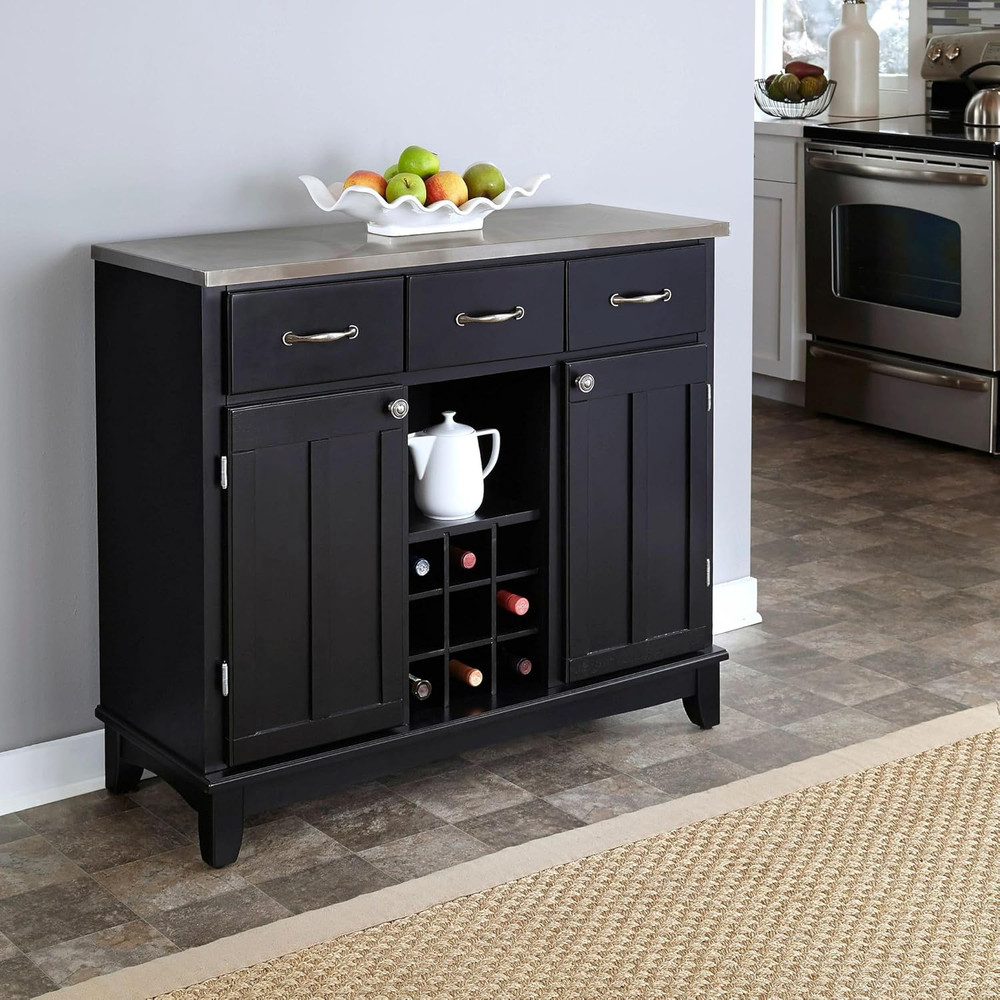 Server Sideboards-Buffets-Credenzas, Black